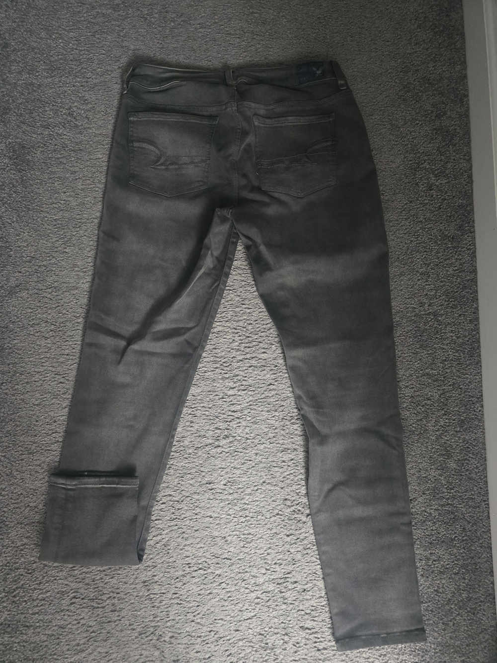 Womens Slim Fit Gray Jeggings